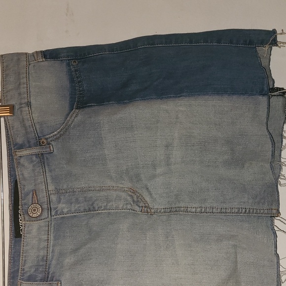 EXPRESS Multi-Color Denim Skirt Size 12 - Picture 4 of 10